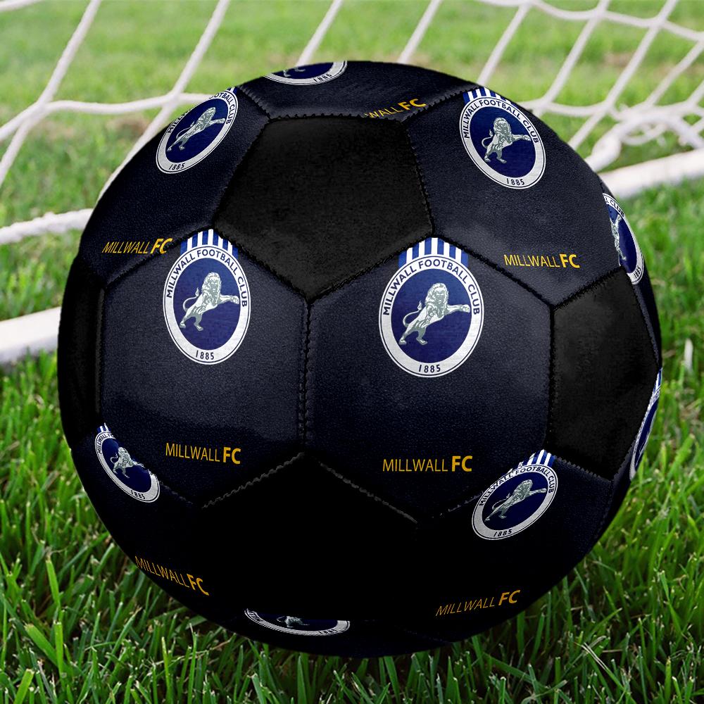 TAGLIA 5 Pallone da Calcio Millwall FC Colorato Per Tutte le Età Cucito a Macchina PVC Pronto per la Competizione Resistente Ad Alto Rimbalzo