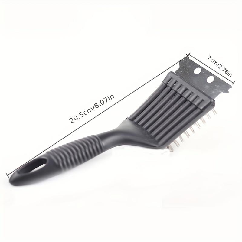 Rusty Steel Wire Baking Brush with Scraper (1pc) – Barbecue Oven & Grill Rack Cleaner, Stain Cleaning Scraper Brush