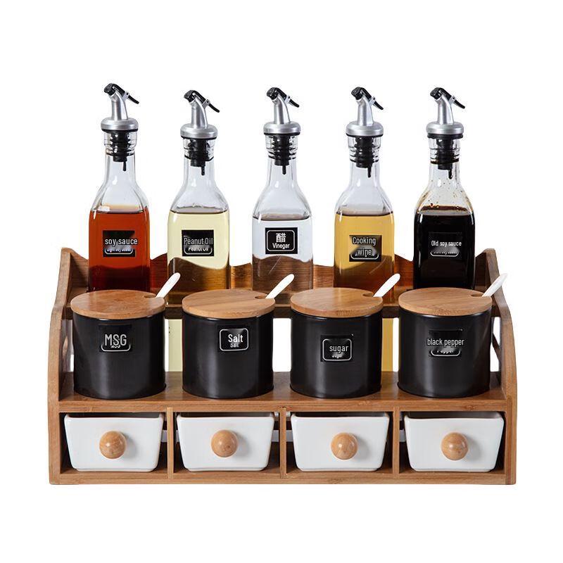 Qianxing Condiment Jar & Oil Bottle Set
