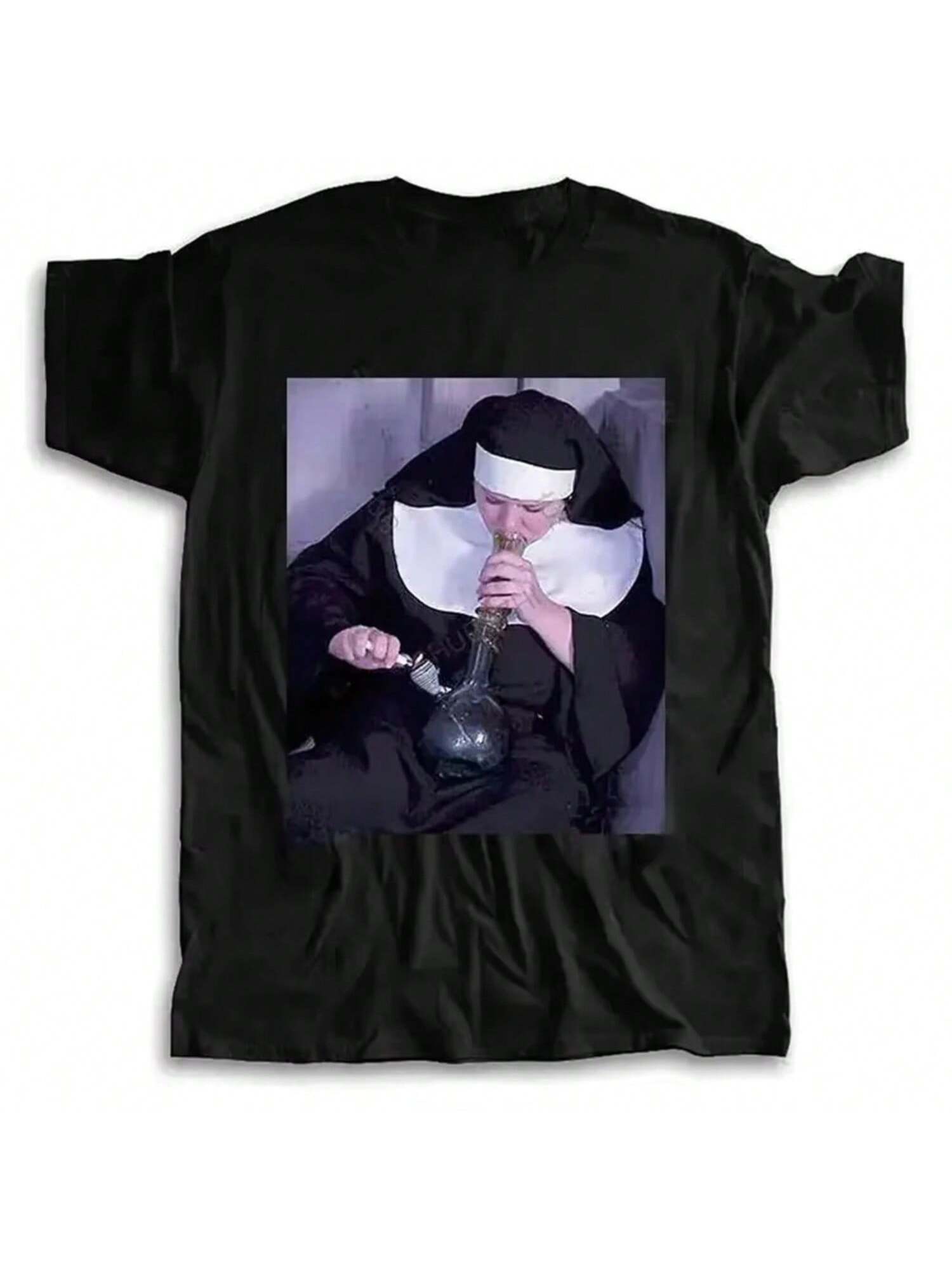 

Hot Funny Smoking Print Summer T Shirt Women And Men Bongs Fashion Unisex Teeshirt Vintage Plus Cotton Tops S
