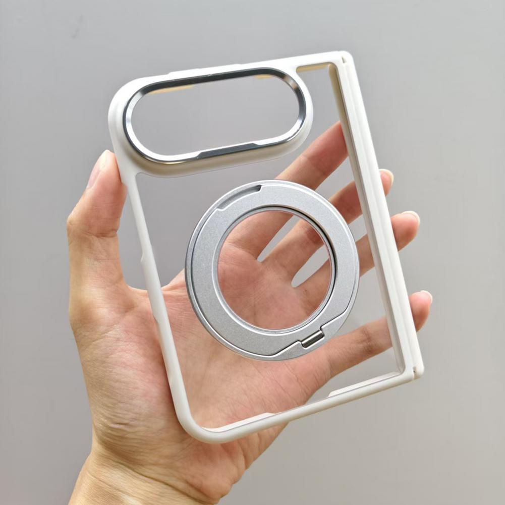 Clear Protective Case for IPhoneDuo 2026 Phone Protector with 360 Degree Rotatable Kickstand Anti-yellowing Phone Cover