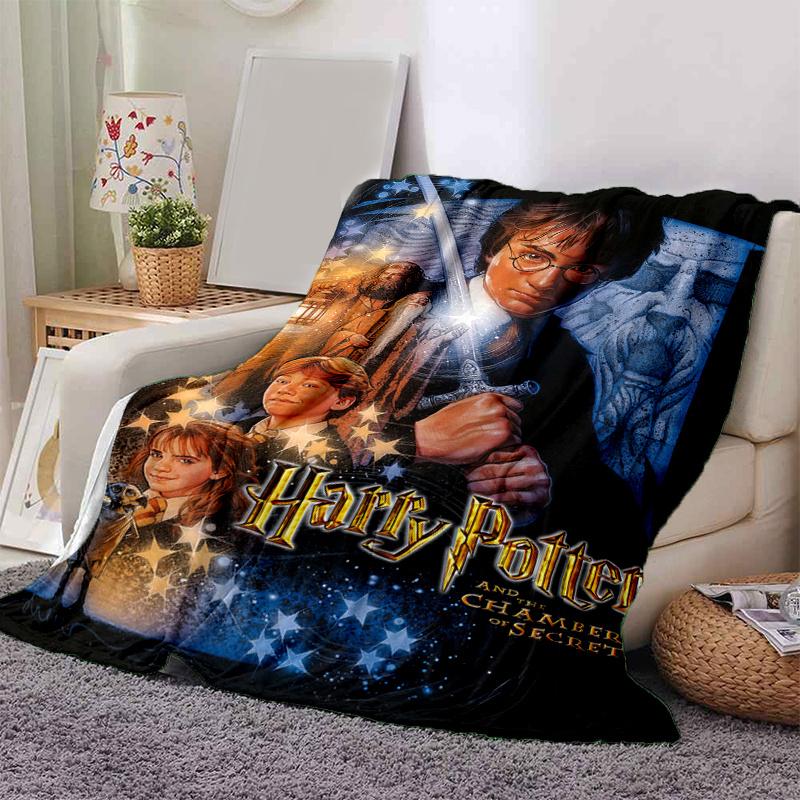 

Harry Potter and the Chamber of Secrets Movie Poster PrintPrint Blanket, Soft Blanket For Sofa Office Bed And Travelling Daughter Birthday G 130cm×150cm（50in×60in）