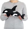 Calorata Killer Whale Plush Toy Soft and Realistic Whale Plush Toy Doll Mascot Birthday Gift Present Christmas Present (24x17x35cm) (Killer Toy)