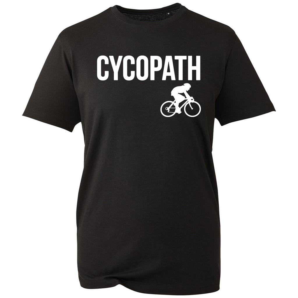 Funny Cyclist T-Shirt Cycopath Biking Men Women Bike Pun Top Gift For Cyclists