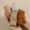 Roll Up Style Jewelry Storage Bag Velvet Material Travel Jewelry Bag  Travel Use
