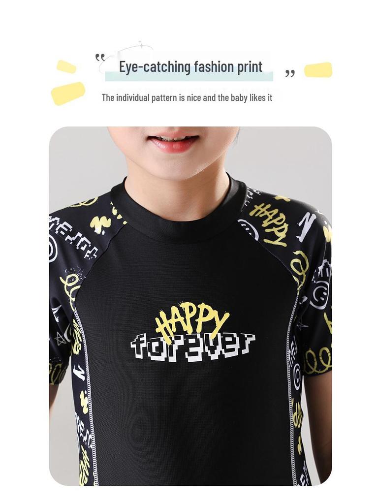 Kinder Schnelltrocknender Badeanzug: Unisex Einteiler für professionelles Training, Sonnenschutz für Jungen und Mädchen im 2025-Stil.