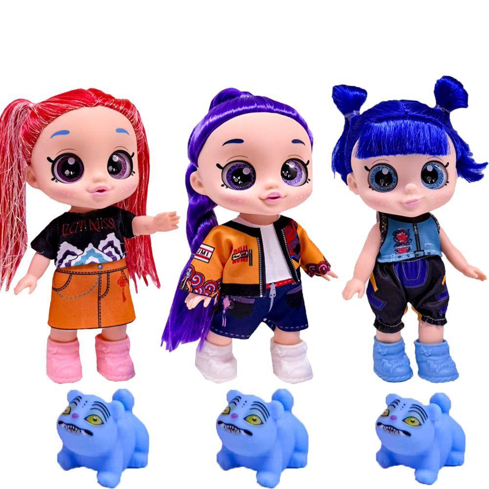 New Cute Dolls 5D Eyes Anime KPop Devil Hunter Doll Vinyl Toy Rumi Mira Zoi Character Vinyl The Most Popular Children's Gift