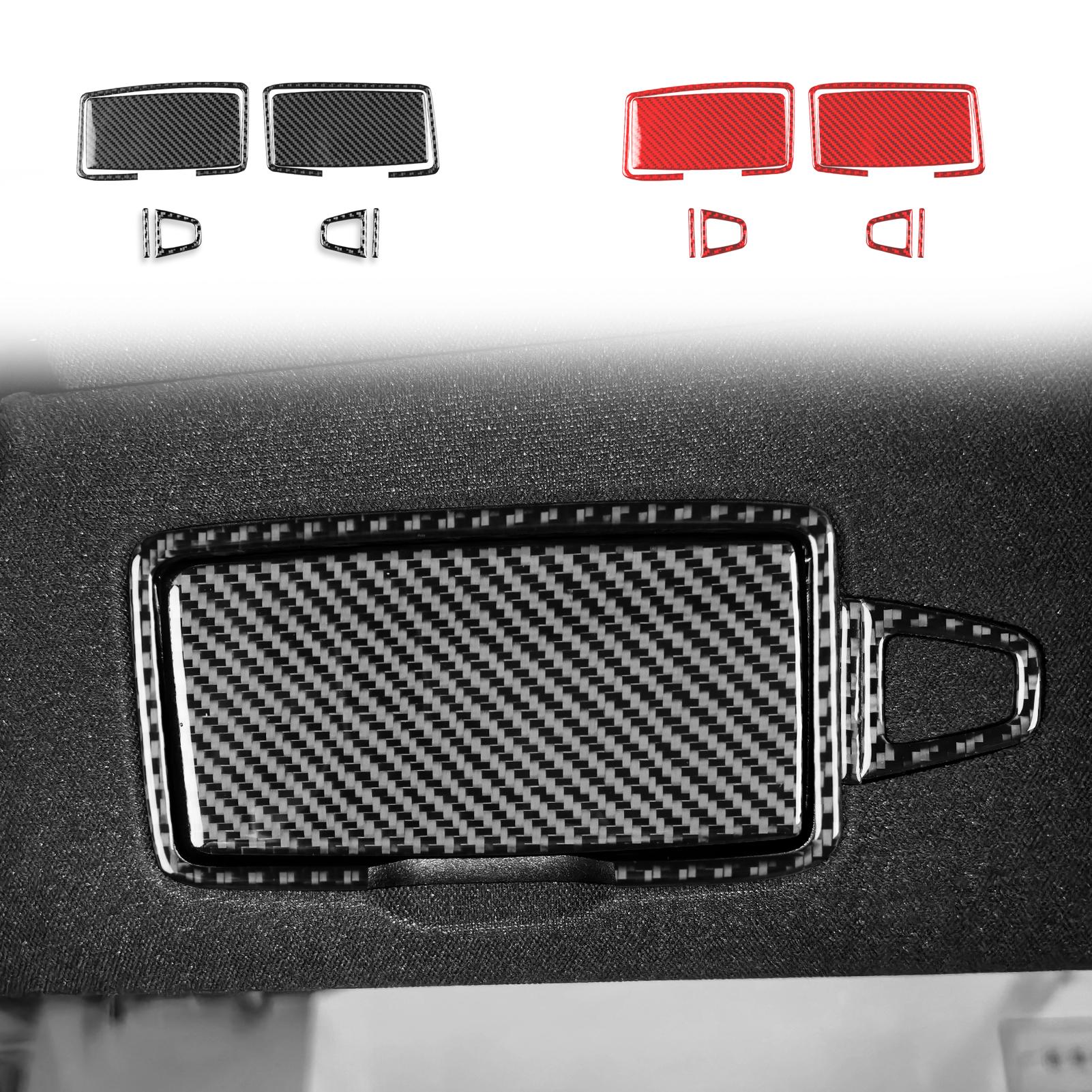 

For Maybach S Class W223 21+ Carbon Fiber Car Accessories Storage Roof Makeup Mirror Panel Interior Cover Trim Modified Sticker Black Carbon Fiber