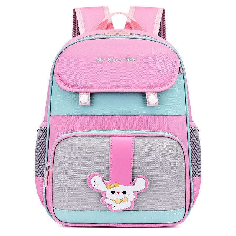 Adorable Cartoon Kids Backpack Breathable Oxford Cloth Large Capacity School Bag For Boys And Girls