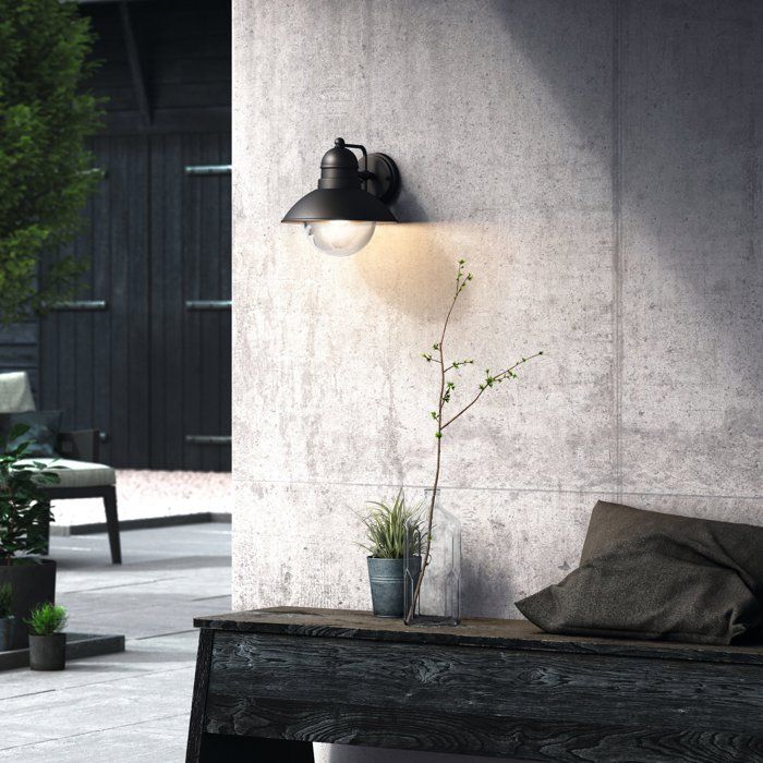 Lampe murale - philips - hoverfly - noir - ip44
