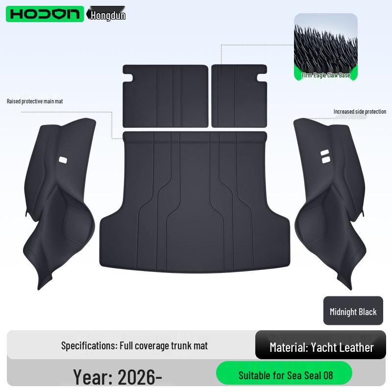 Full Coverage Trunk Mat for BYD Seal 08 - Tail Box Interior Accessory for EV/DMI Models