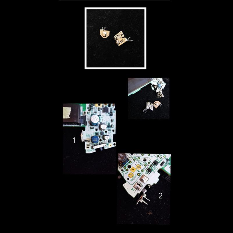 2Pieces Battery Contact Spring Battery Terminals Spring for Game Boy GB for GBA GBC GBP System Game Console Replacement