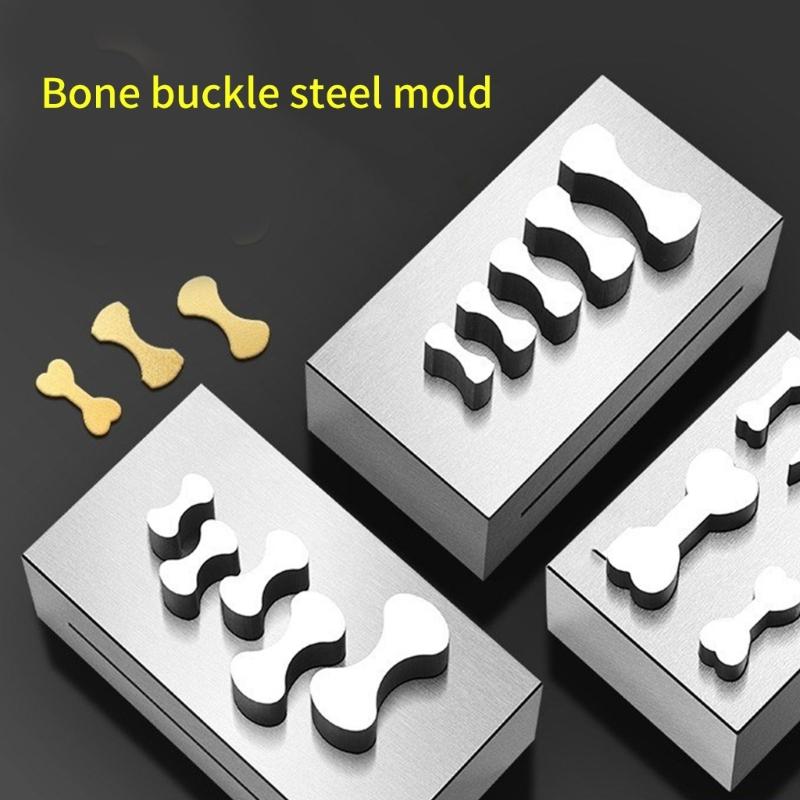 Professional Steel Mold Punch Set Jewelry Clasps Making Molds Necklace Lock Crafting Tool Steel Texture for Jewelry