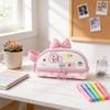 Girl Heart Handheld Pencil Case Large Capacity Portable Stationery Bag For School And Office Use