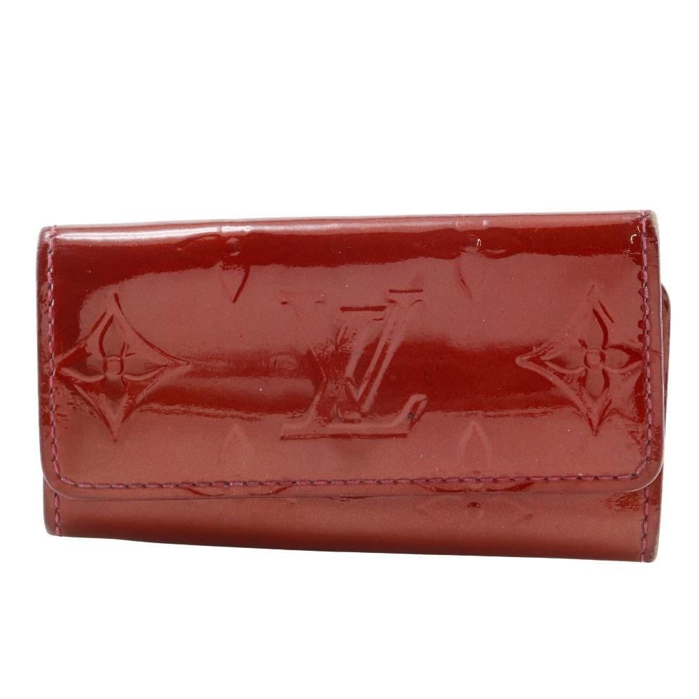 

LOUIS VUITTON Multicles4 Key Holder M91976 Pomdamul Red Monogram Vernis Women Used