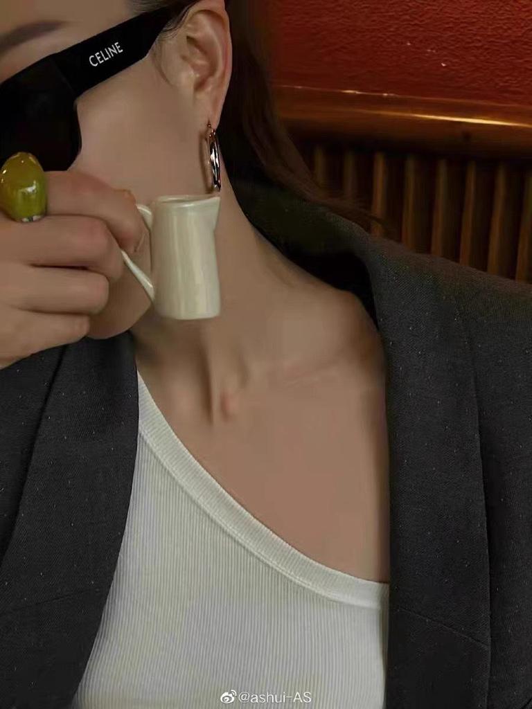 Korean Green Grape Jade Ring: White Gold-Plated Fashionable Women's Copper Ring