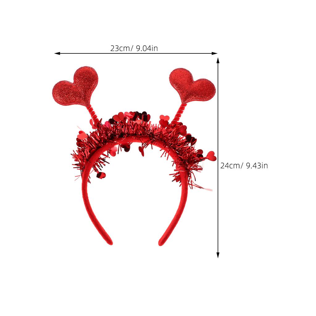 Valentine's Day Heart Headband Cute Festive Headwear Cupid Costume Accessory Christmas Valentines Day Props Hair Accessories