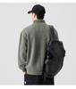 2025 Men's Plus Size Heavyweight Hoodie: Autumn/Winter, Half-High Collar, Casual Loose Fit