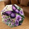 1PC Butterfly FlowersAutomatic Open/Close Umbrella with Windproof, 8-Rib Sturdy Canopy, Durable Ribs, Fashionable Design, Outdoor Accessory, Fun Prin,