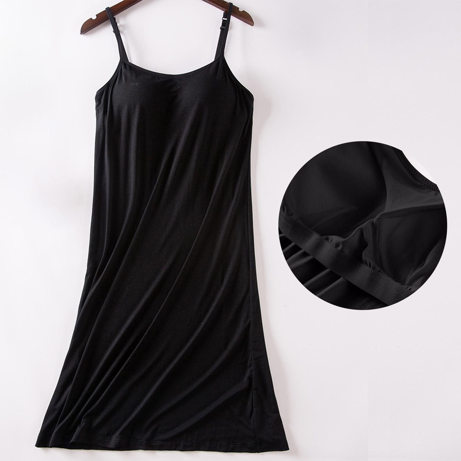 

Женское летнее платье свободного покроя для пляжного отдыха, повседневное платье-жилет с глубоким V-образным вырезом, элегантное платье-рубашка M чёрный