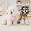 Hundeshirts Sommer Bedruckte Welpenkleidung Weicher Atmungsaktiver Pullover T-Shirt mit D-Ring für Kleine Mittlere Hunde Katzen