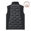 Men's Patchwork Duck Down Vest - Warm, Lightweight Stand Collar for Autumn/Winter