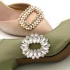 1 Pair Lady Shoe Clips Wedding Bride Shoes Decoration Women High Heel Charms Jewelry Shoes Rhinestones Crystal Decoration