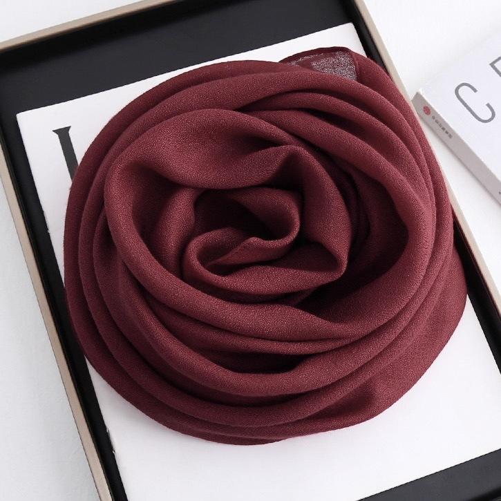Solid color 91 cotton and linen scarf shawl summer fashion high-end atmosphere breathable headscarf sun protection hot sale women