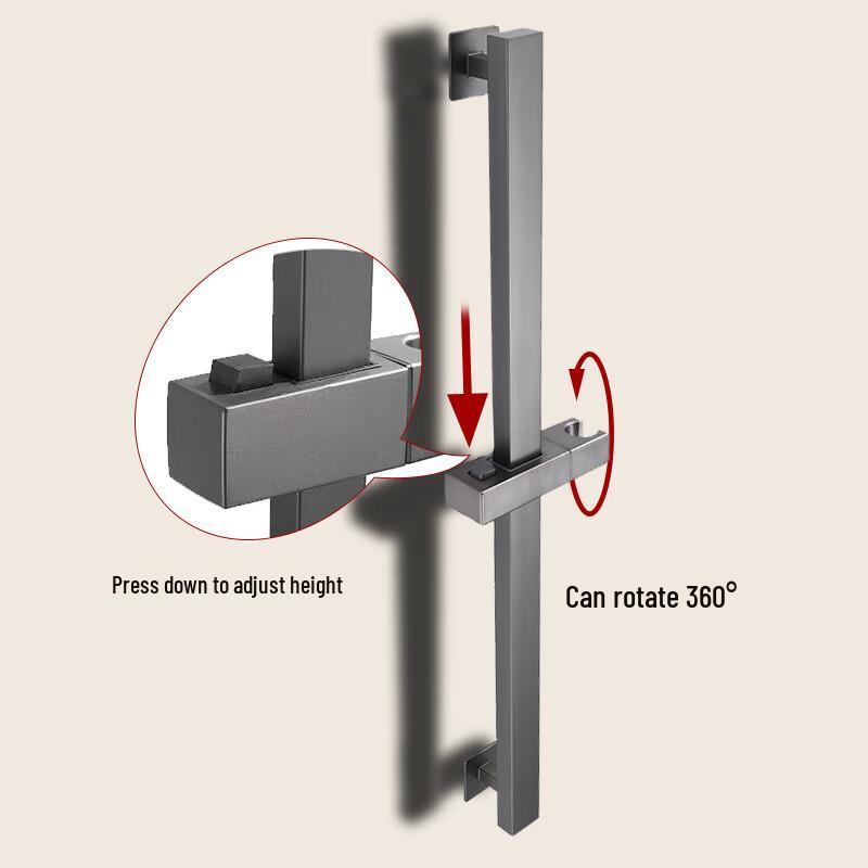LANGZHIWEN Punch-Free Adjustable Shower Head Holder