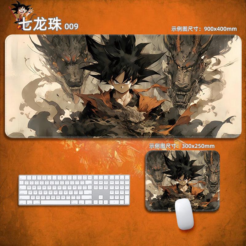 Oversized Small Boys Office Gaming Keyboard Pad Table Mat Son Goku Anime Periphery Japanese Anime Dragon Ball Leather Mouse Pad