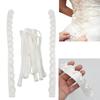 3PCS/Set Satin Wedding Dress Zipper Replacement Adjustable Corset Back Kit Lace-Up Ribbon Ties DIY Craft Wedding Dress