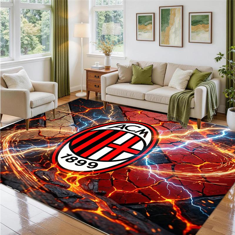 AC Milan Design Crystal Velvet Rug Soft Decorative Mat for Bedroom Entrance