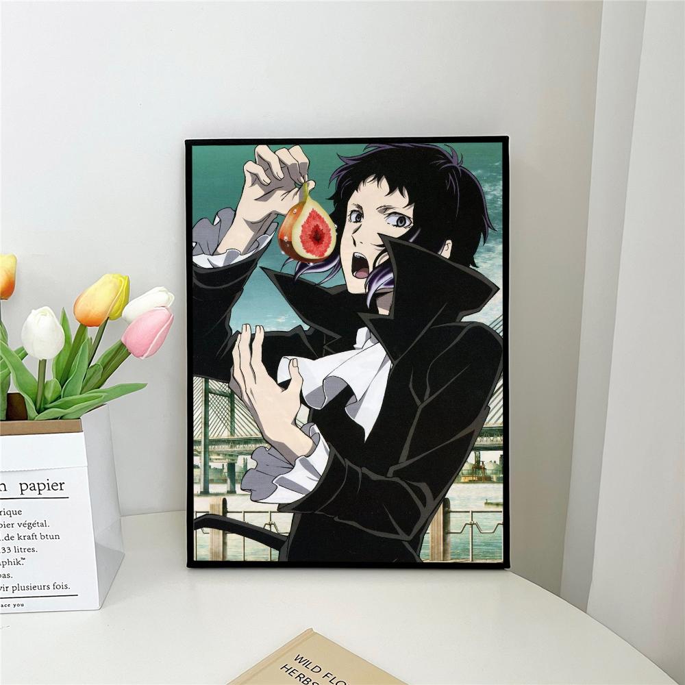 1pc Japanese Anime B-Bungo Stray Dogs Self-adhesive Art Poster Waterproof Paper Sticker Coffee House Bar Room Wall Decor