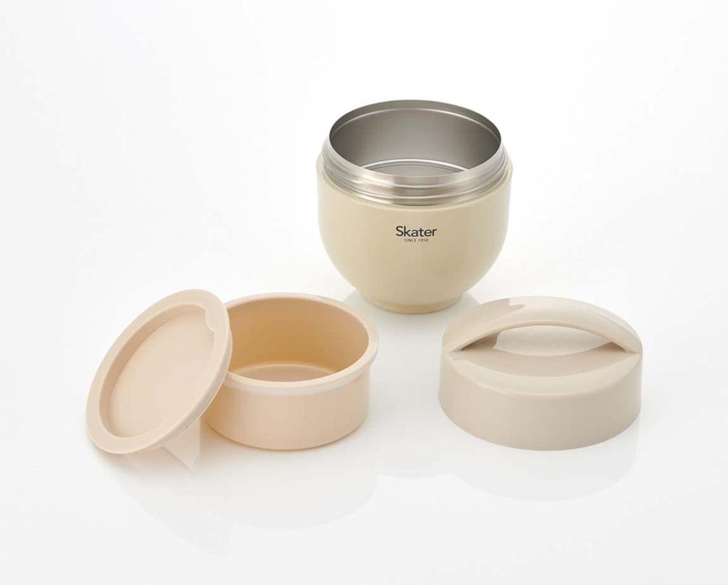 Skater Insulated Lunch Dull 540ml Box, Bowl-Shaped, Gray, (LDNC6AG)