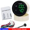 Digitales 2-in-1 Doppel-52mm Messgerät mit Alarm 0-190 OHM Wasserstandssensor für Wasserstandsanzeige + Wassertemperaturanzeige Auto Auto 12V24V benutzerdefiniert