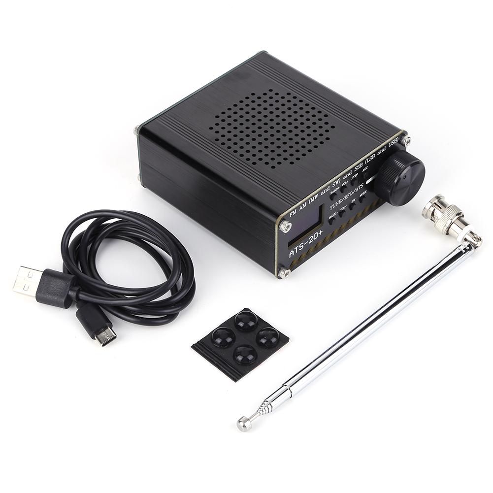 ATS-20+Si4732 All Band Radio Receiver Built-in Battery Full Band Receiver Scanner FM AM MW&SW SSB LSB & USB with Antenna