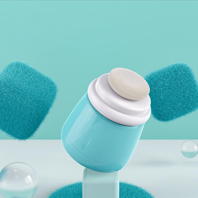 Children'S Cute Cartoon Bear Baby Puff Box Talcum Powde Prickly Heat Powde Storage Empty Box Portable Container Travel Daily