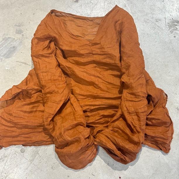 

Johnature Жіноча зимова нішева однотонна повсякденна вінтажна футболка Модна повсякденна футболка з V-подібним вирізом і довгими рукавами One Size помаранчевий