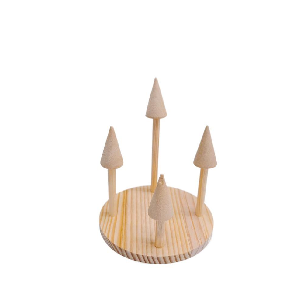 Wood Finger Rings Holder Modern Ring Storage Rack Bangle Storage Tray  Bracelets Necklace Earrings