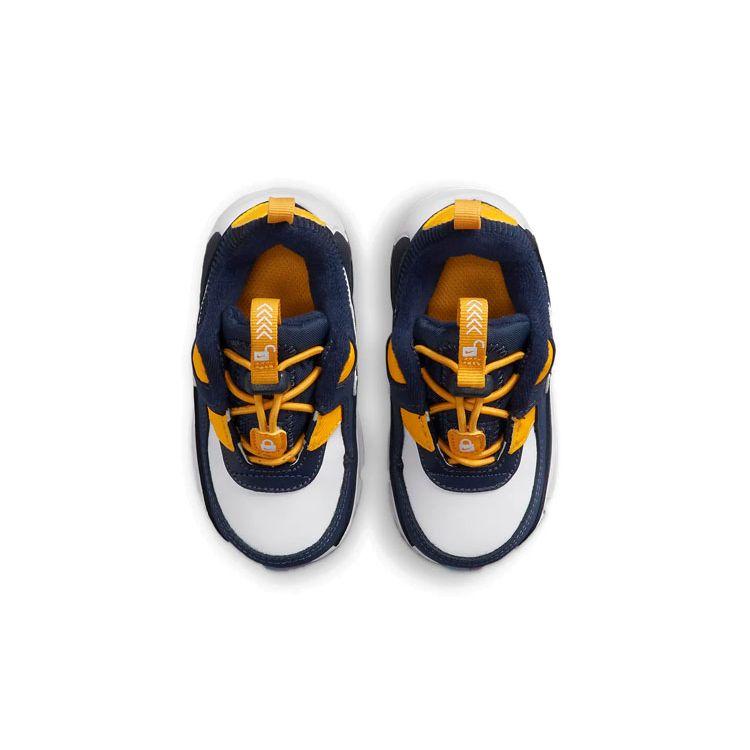 Nike Air Max 90 Toggle SE TD Midnight Navy University Gold Baby Sneakers Blue White DH9571-400