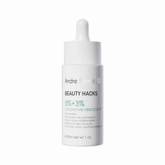 Andre Dermes Beauty Hacks 5 Percent Acb Enzyme Plus 3 Percent Seboclear Serum