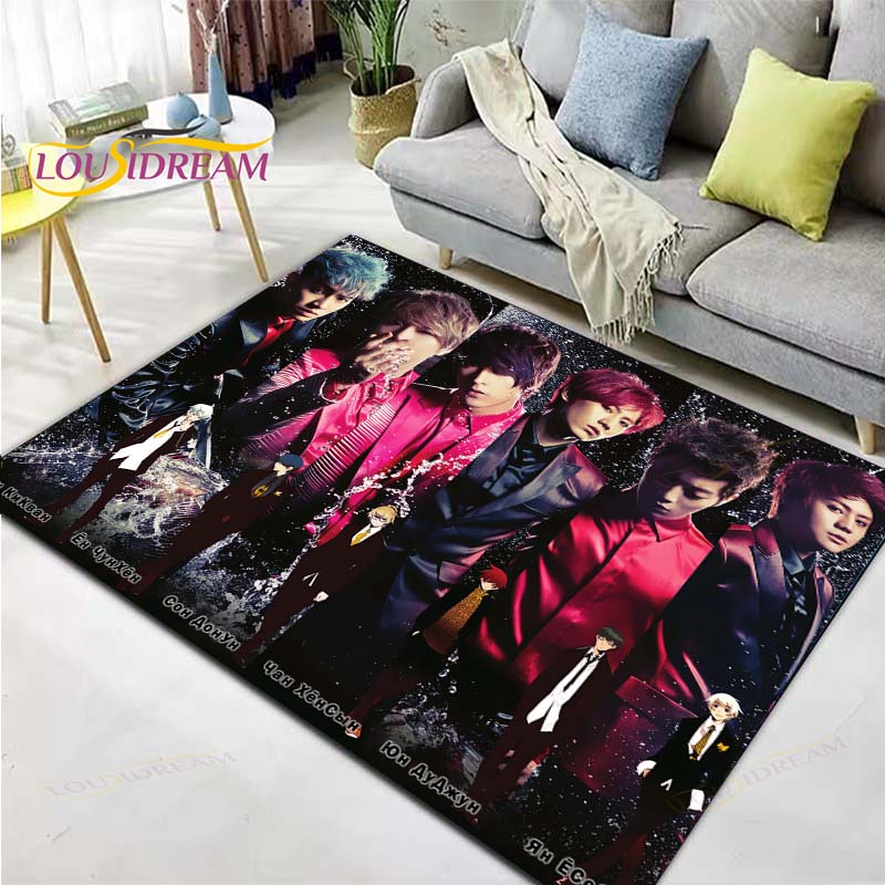 Kpop Bangtan Boys BTS Carpet Rug Kids Carpets Living Room Tea Table Mats Bedroom Rug Washable Floor Mats Household Area Mat