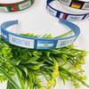 2022 World Cup National Flag Pattern Knitted Headband & Hair Clip for Men and Women Fans