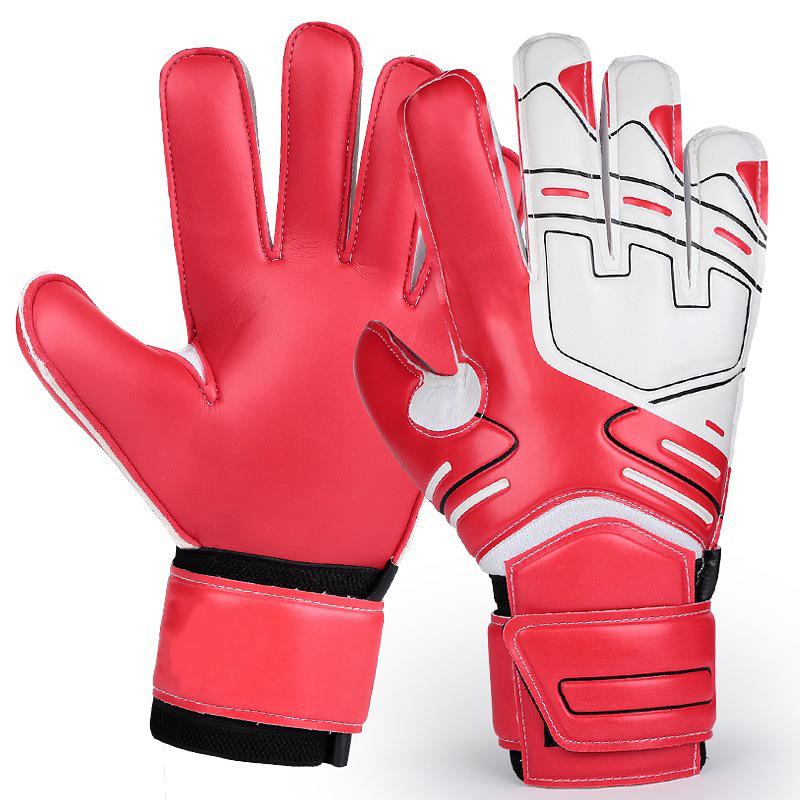 Size 5-10 Professional Soocer Goalkeeper Gloves Black Goalie Football Man Training Latex Gloves Children Anti-Slip Football