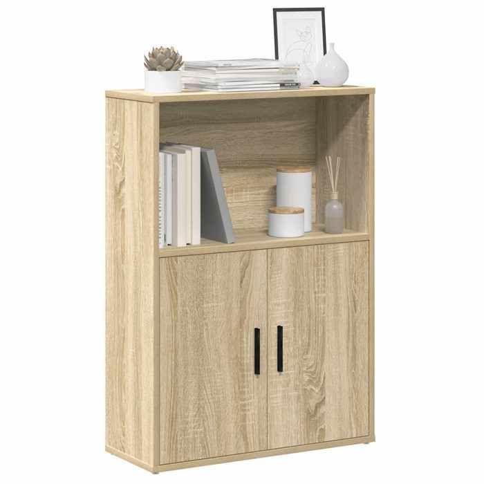 VidaXL Bookcase Sonoma Oak 60x24x85 Cm Engineered Wood, Bookshelf, Storage Rack, Book Stand 860411