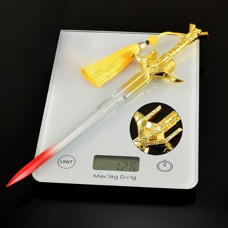 30cm/11.8in Medieval Swords Assassin’s Creed Weapon Model Metal Game Peripherals Cosplay Holiday Gift Ornaments Toys Collectible