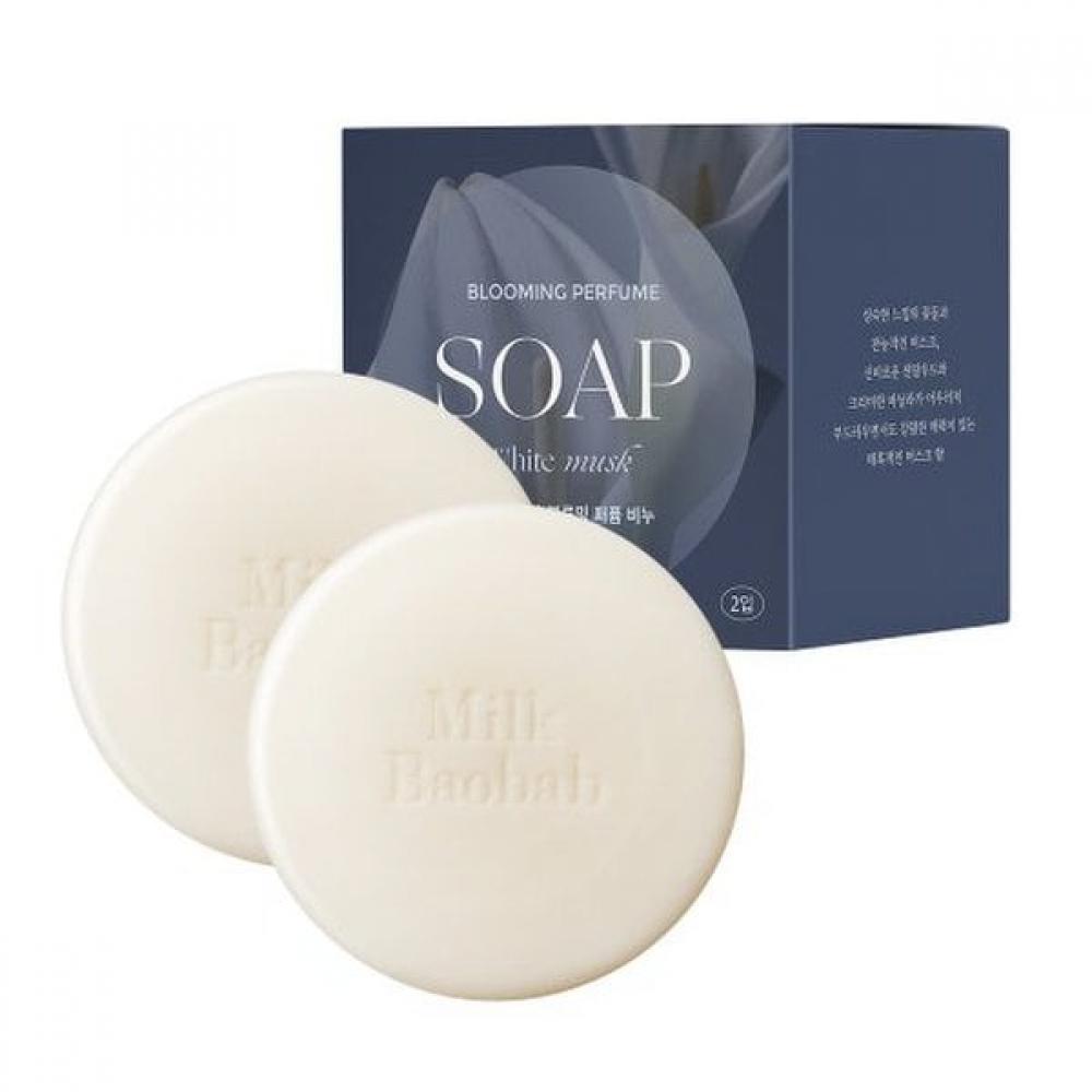 

Milk Baobab Цветущее парфюмированное мыло Белый мускус 100г
