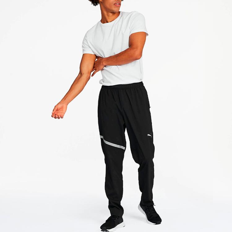 Puma Drawstring Training Sweatpants Men Bottoms Black 517008-01