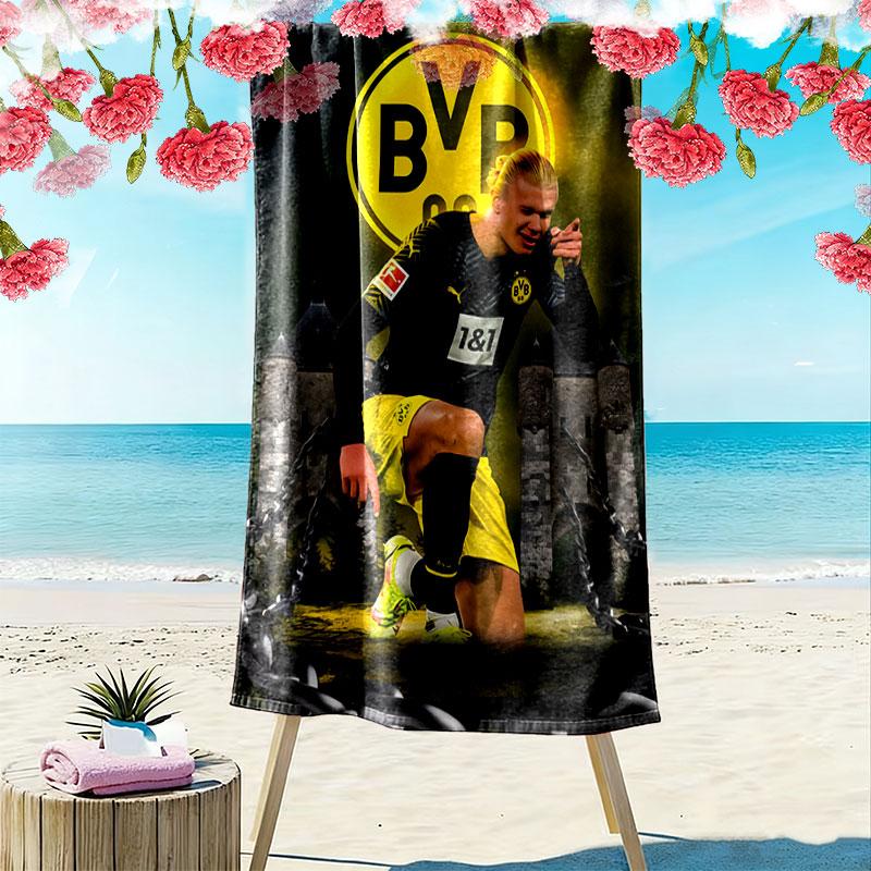 Erling Haaland Force Beach Towel, Large Soft Quick Dry Towel for Beach Camping Swimming
