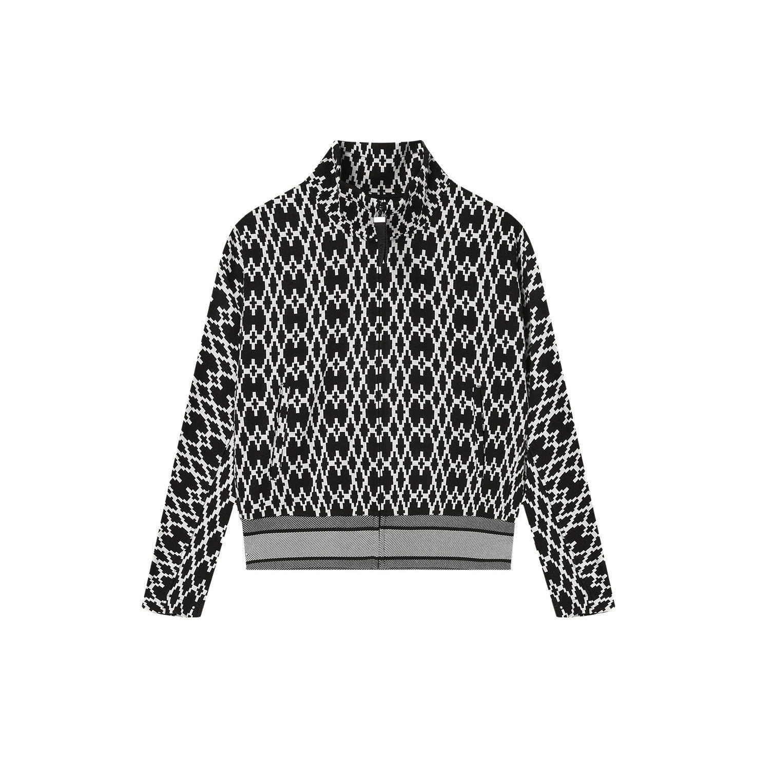 

Fila Флисовое поло с принтом Повседневная вязаная куртка свободного кроя Женские куртки Черный F11W344505F-BK S